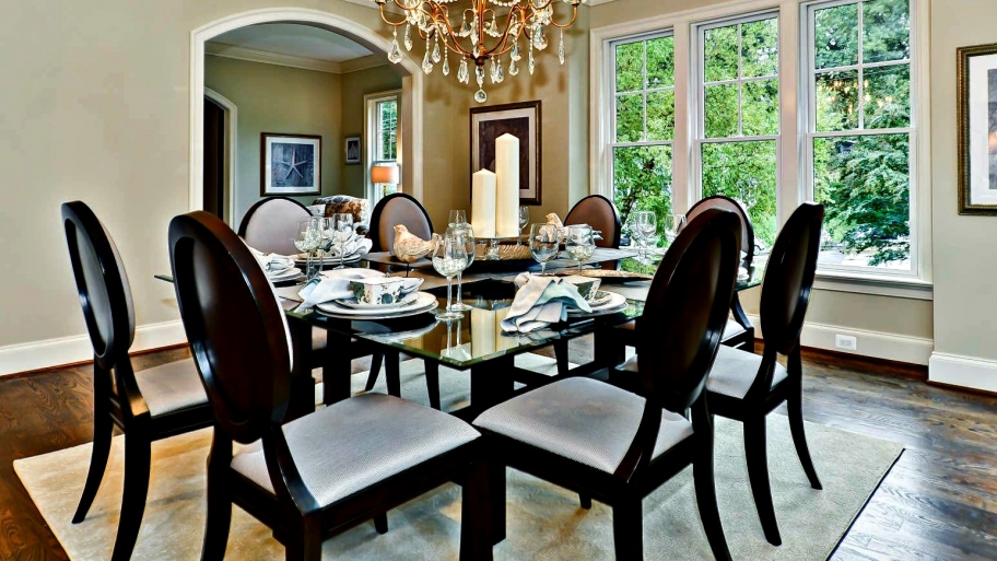 Staged dining room in D.C.