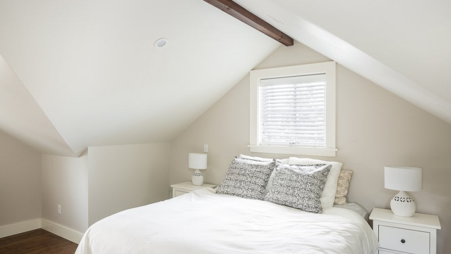 master suite on top floor in new home addition