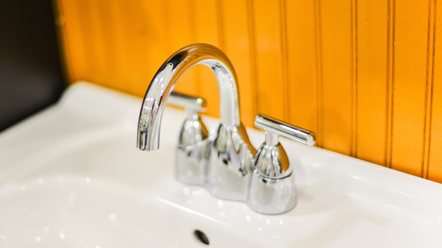 sink faucet in child's bathroom