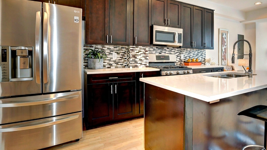 Staged kitchen in D.C.