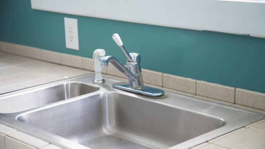Kitchen faucet and sink