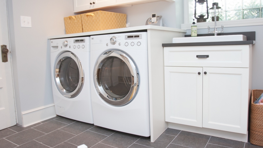 laundry room sink countertops with washer and dryer