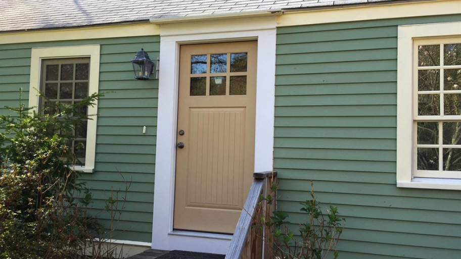 new exterior door installed on home