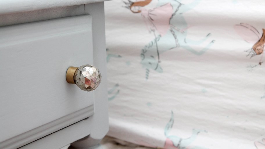 chalky finish paint on nightstand