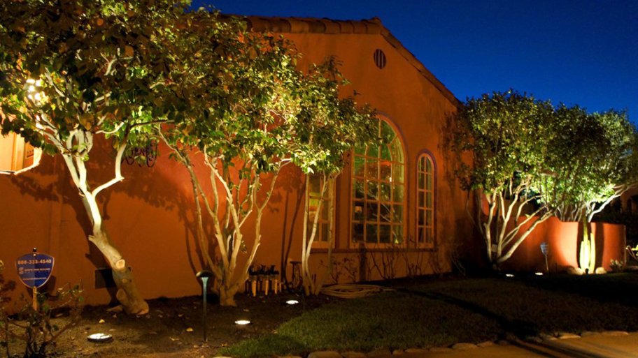 Outdoor lighting for a house