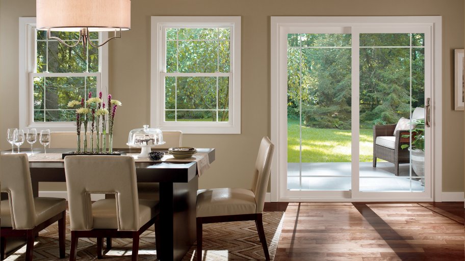 Prarie style windows and door