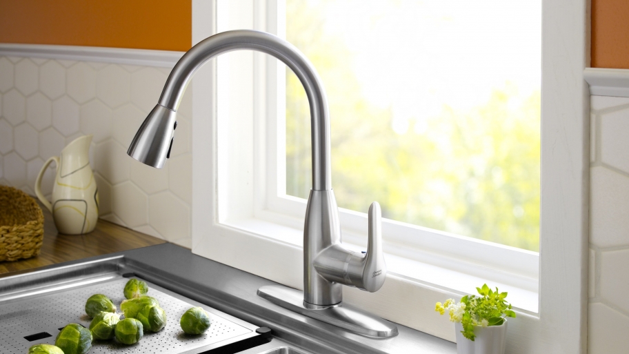 pull-down faucet food prep