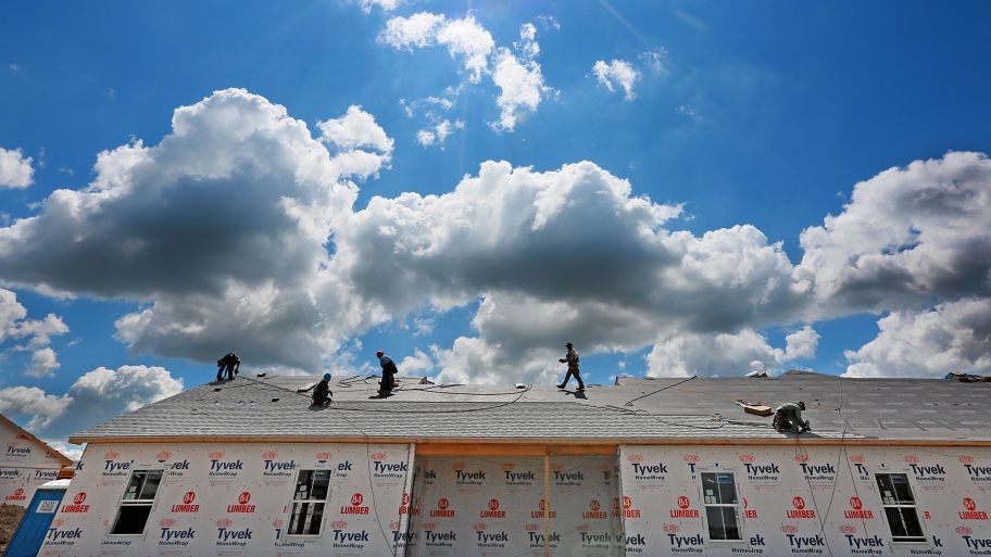 roofers working on roof in Indiana