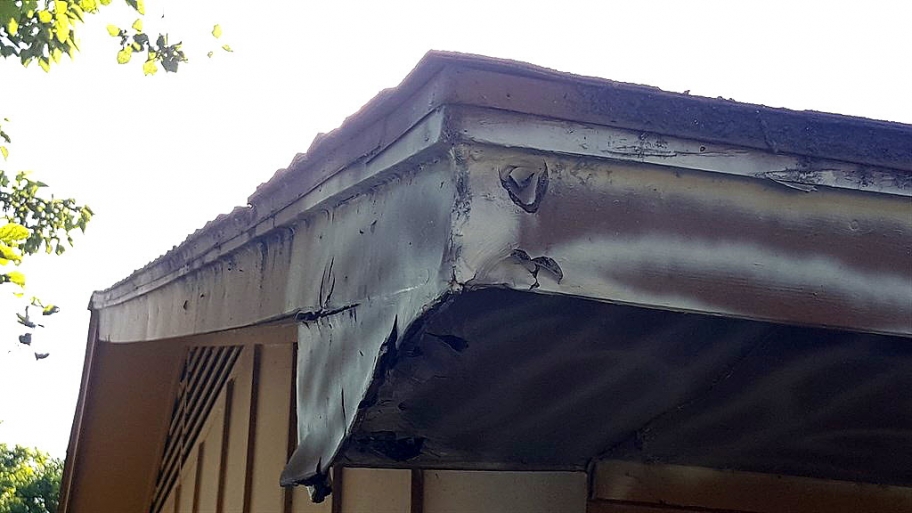 rotted siding on an old house