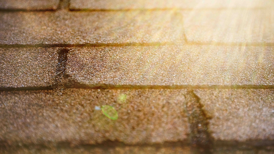 asphalt shingles up close