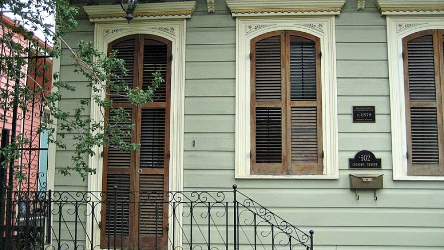 shuttered windows
