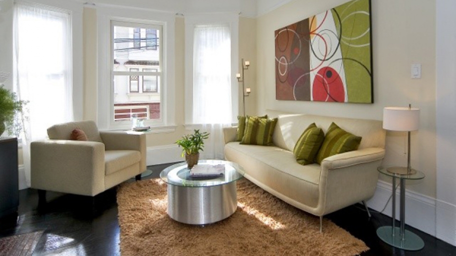 staged living room