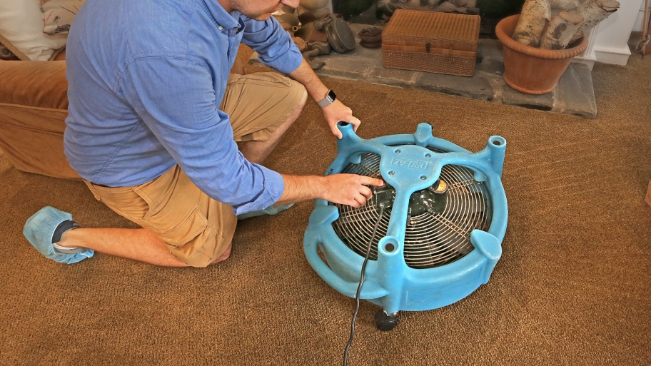 carpet dryer on carpet
