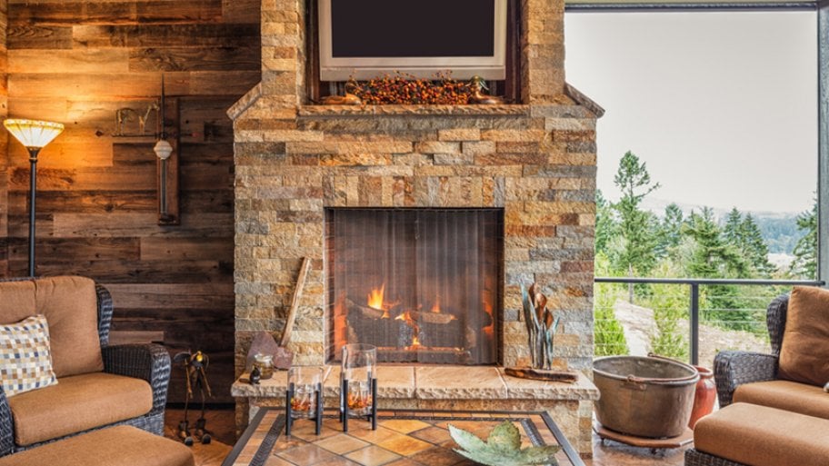 How To Choose The Right Fireplace Stone Angi - How To Seal Natural Stone Fireplace