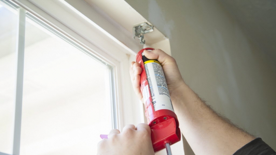 window, caulk