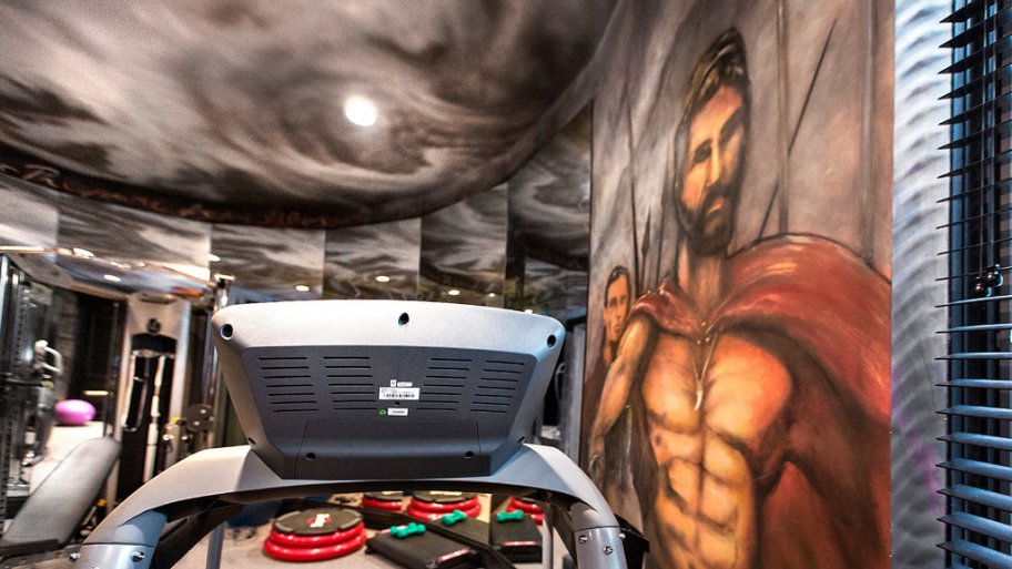 Workout room design by Silver Crow Studios