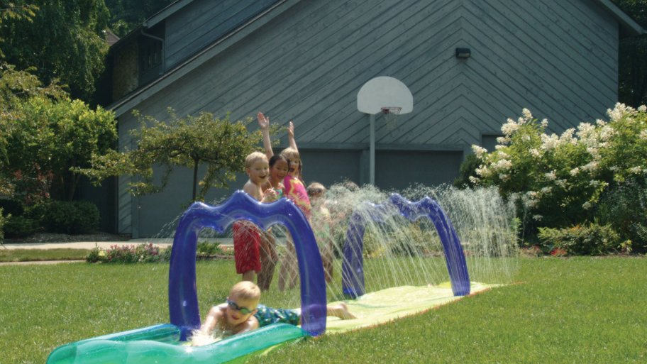 Backyard water slide