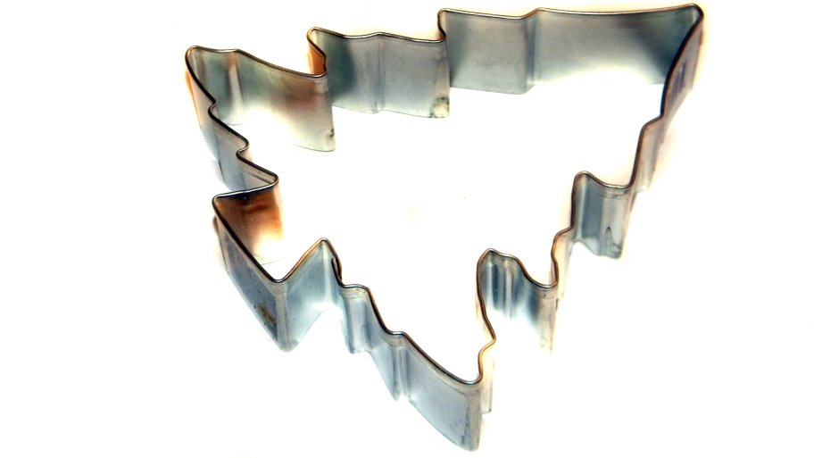 Christmas tree shaped cookie cutter