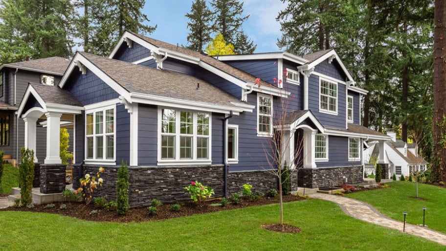 Nice home exterior with clean siding Nice home exterior with clean siding