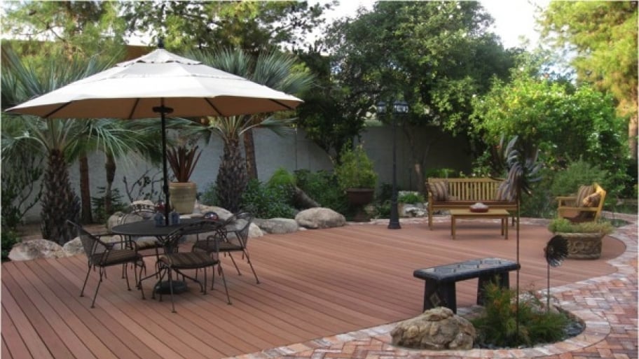 deck over a pool