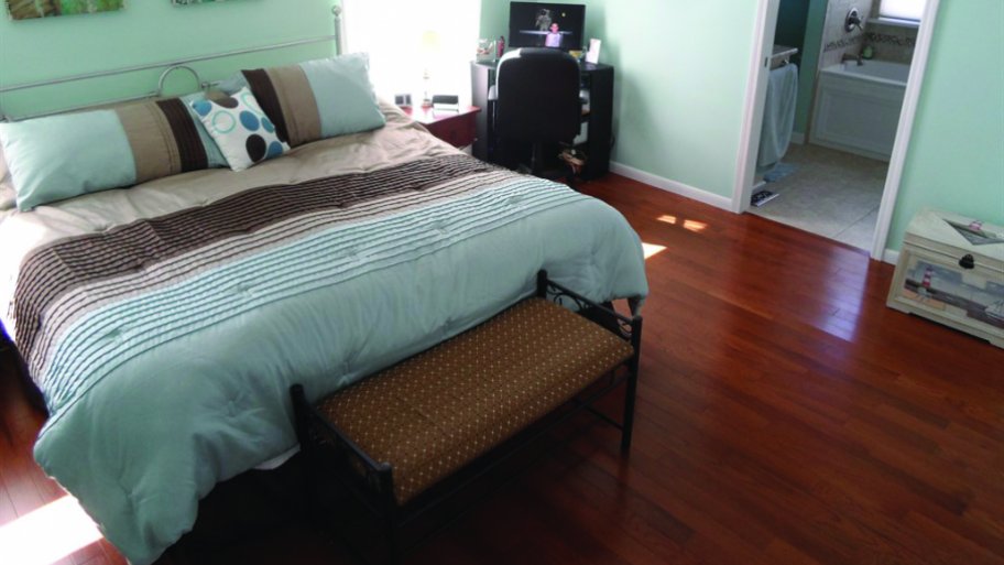 master bedroom with bathroom