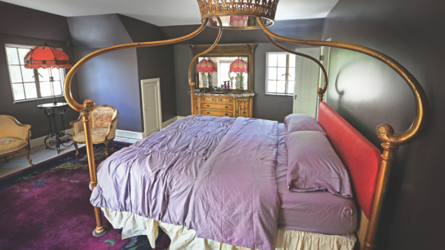 princess bed in master bedroom