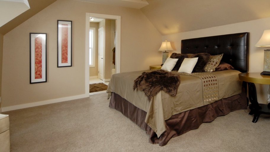 master bedroom with bathroom