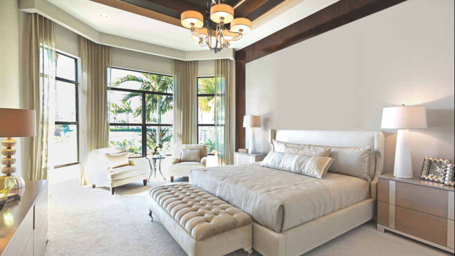 master bedroom with sitting area