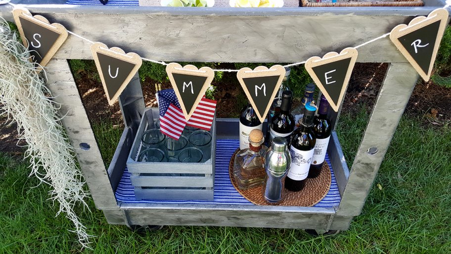 DIY drink cart