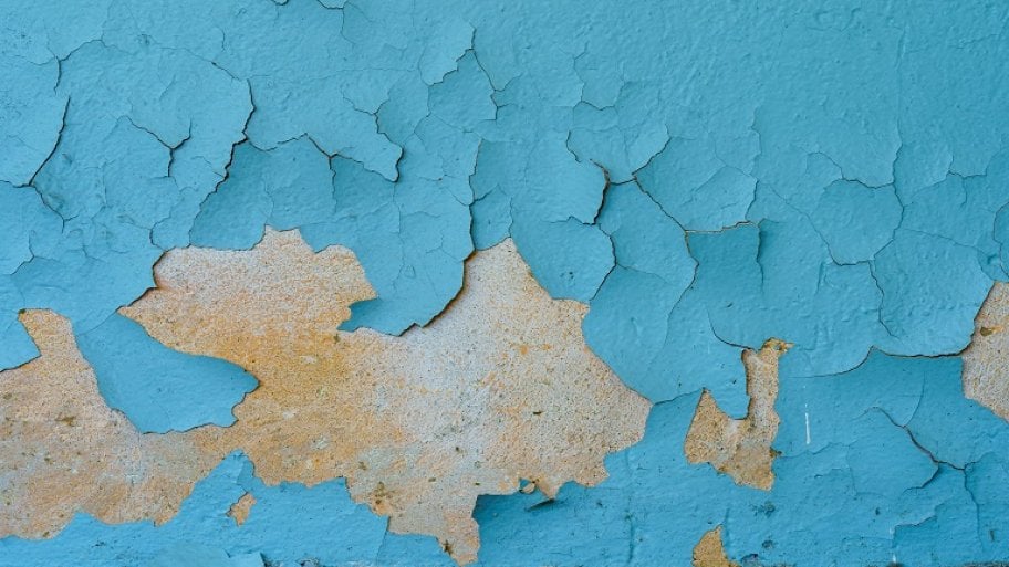 Cracked paint