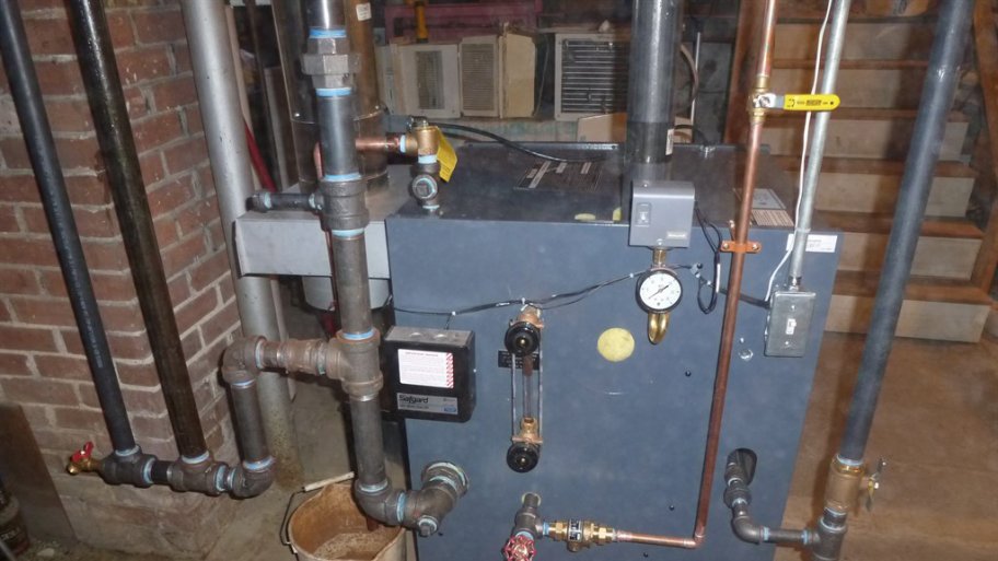 residential boiler heating system