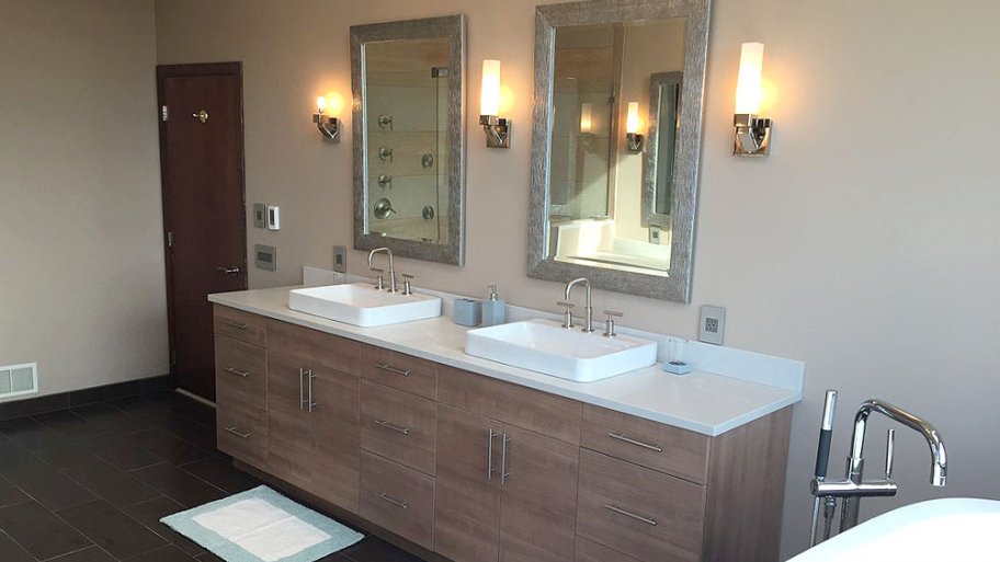 neutral bathroom remodel
