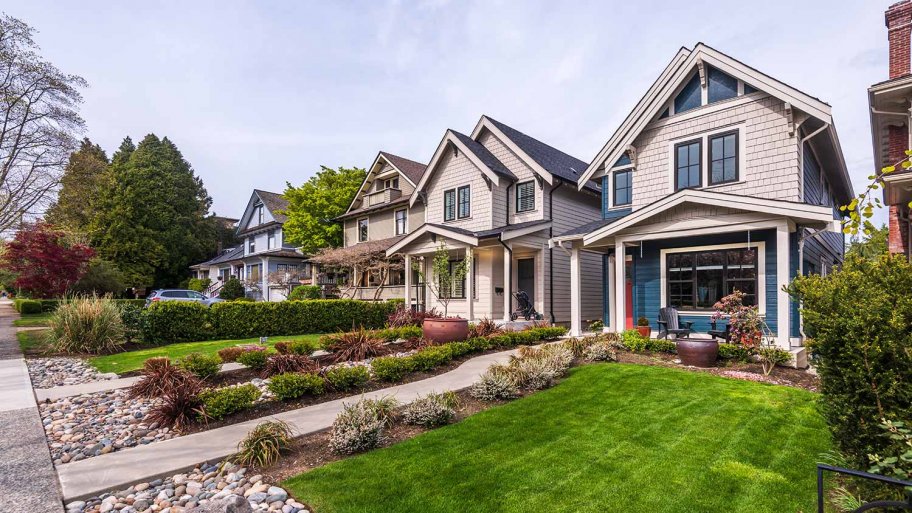 Nicely landscaped yards