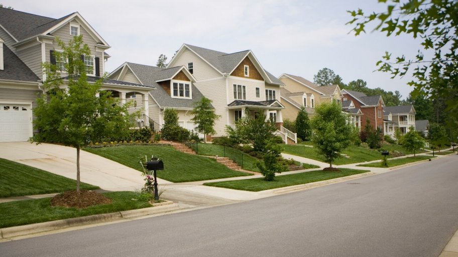 a suburban residential street