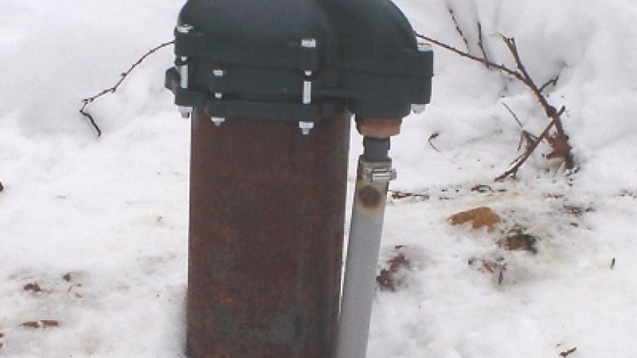 Water well in the snow