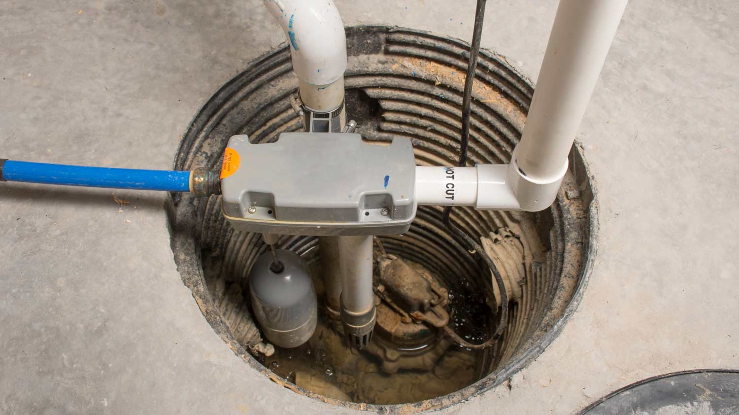 sump pump in basement