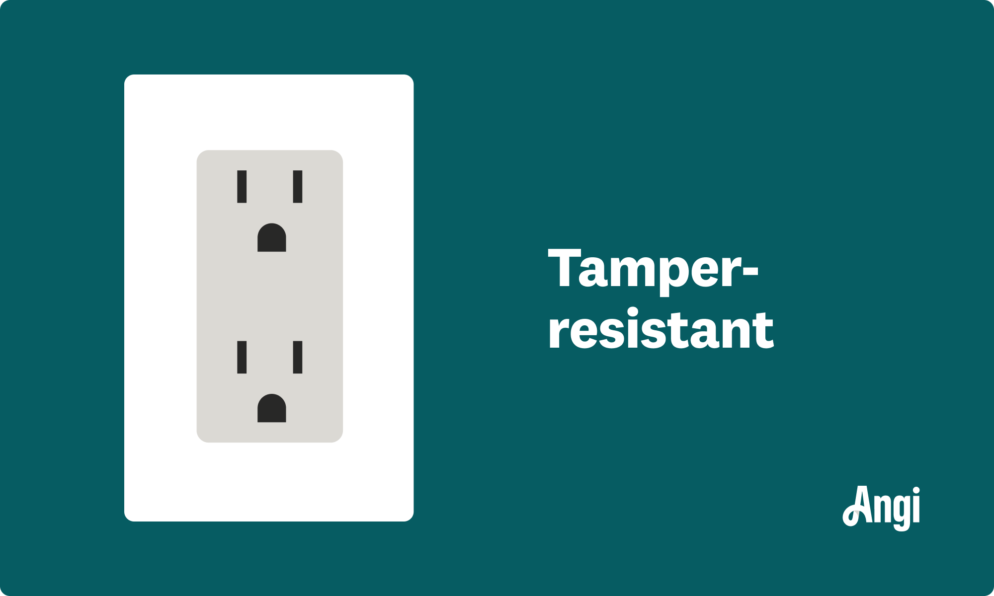 Tamper-resistant outlet illustrated