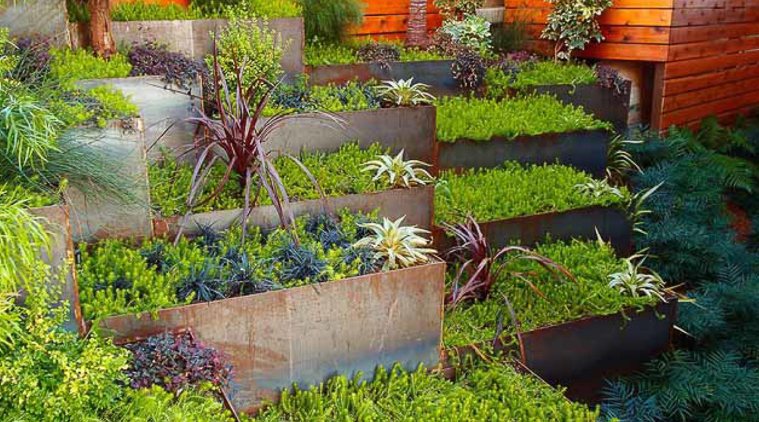 A terrace garden