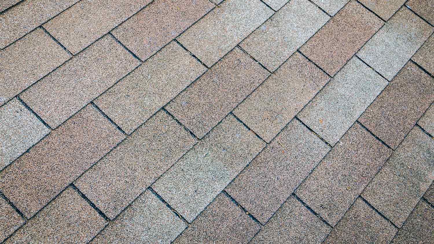 example of three tab shingles for roof