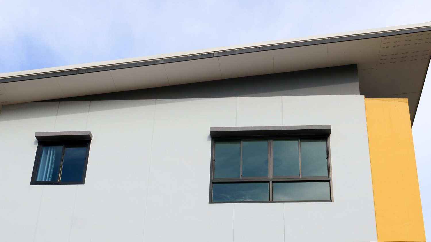 Window and tint of building and sky