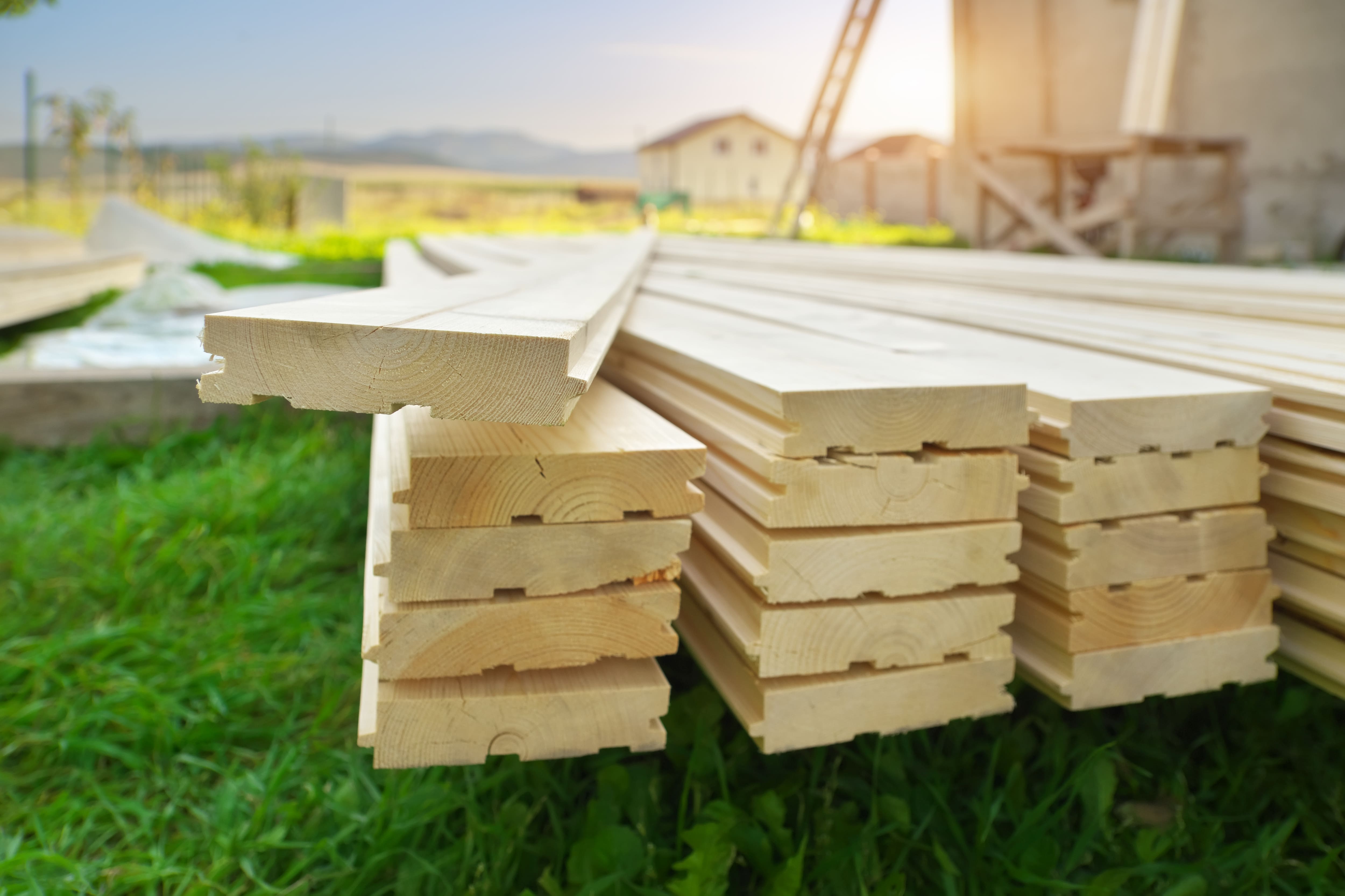 Tongue and groove pine ceiling boards