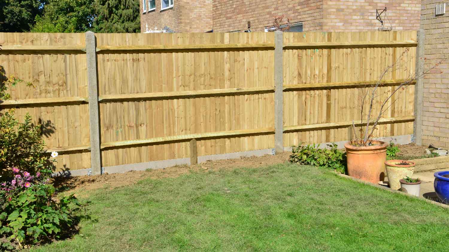 A tongue and groove fence