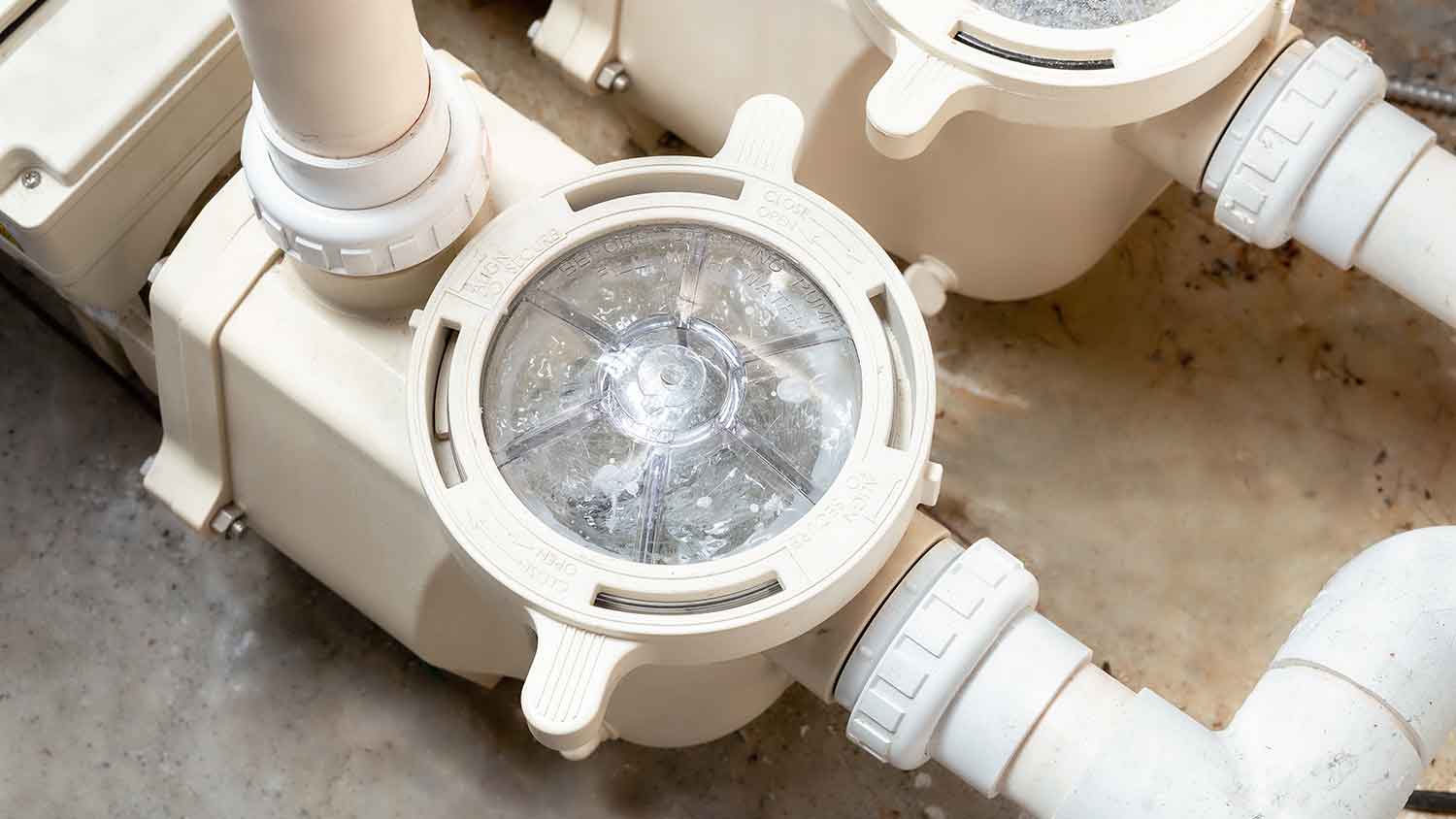 Two speed pool pumps for an inground pool