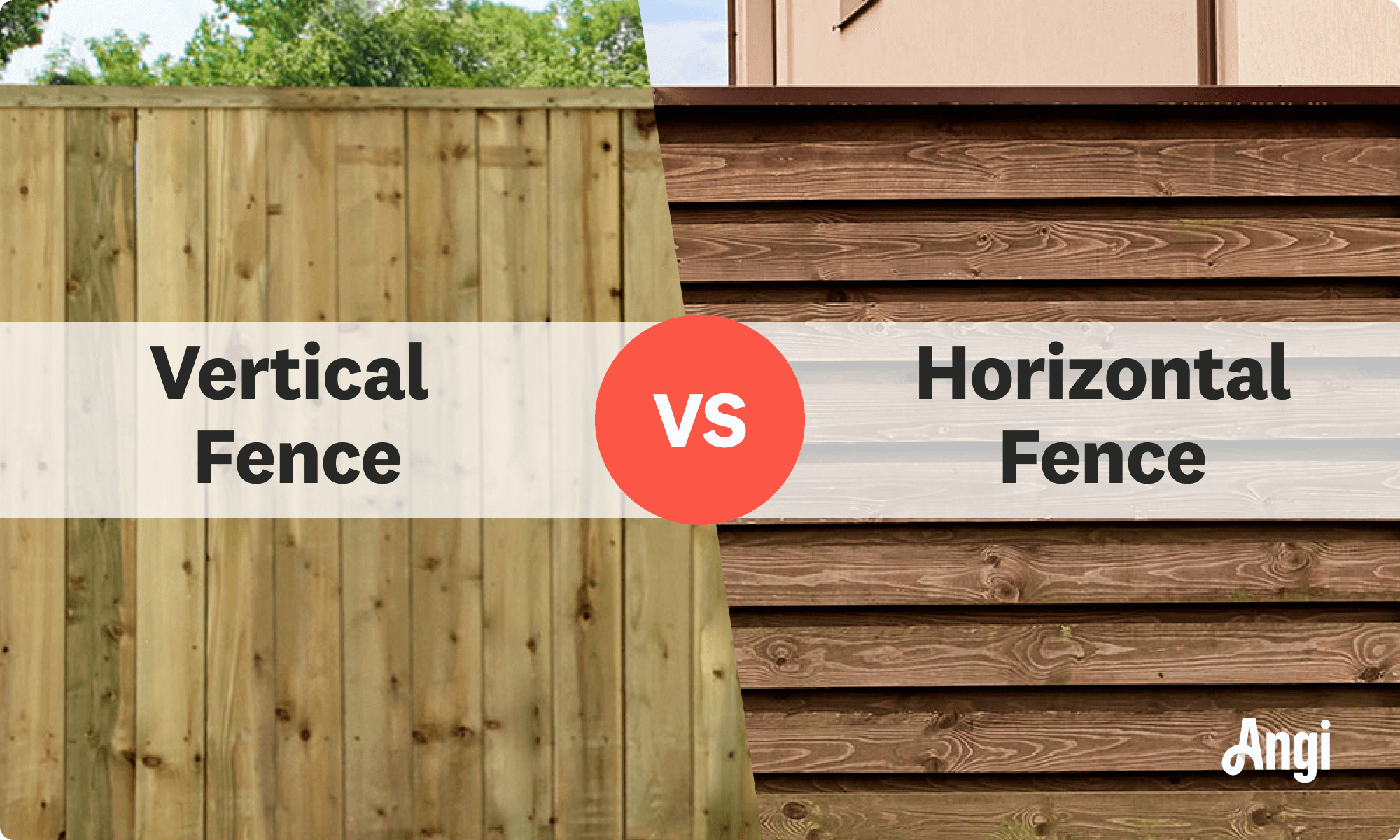 Vertical fence versus horizontal fence visual comparison