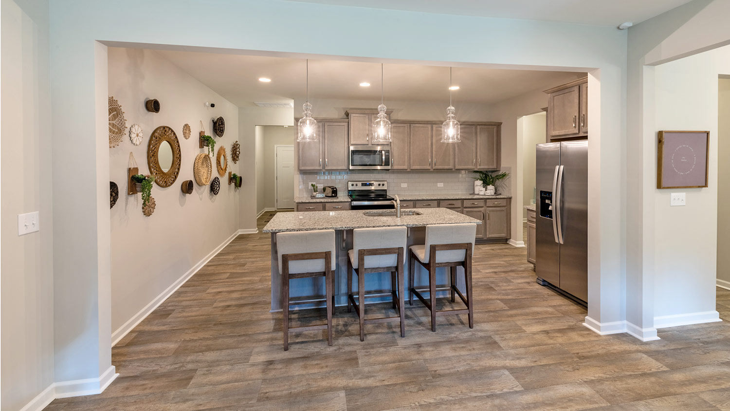 Vinyl tile in kitchen
