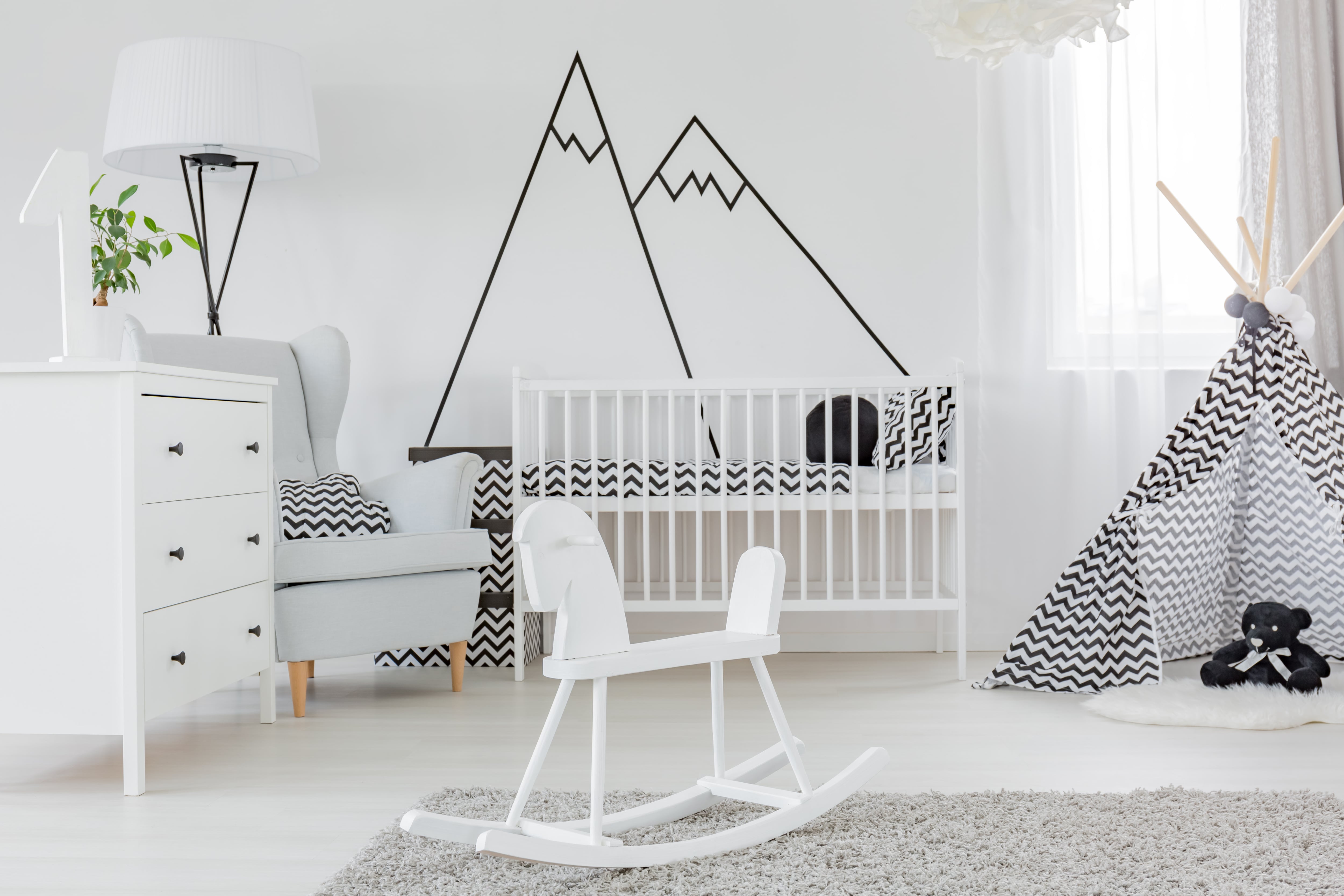 Wall decals in child’s bedroom