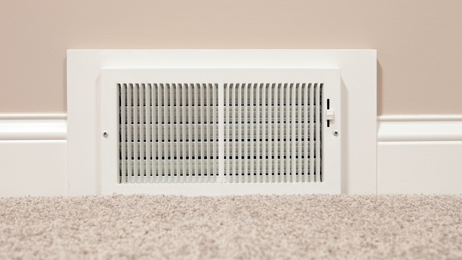 Vent in wall baseboard