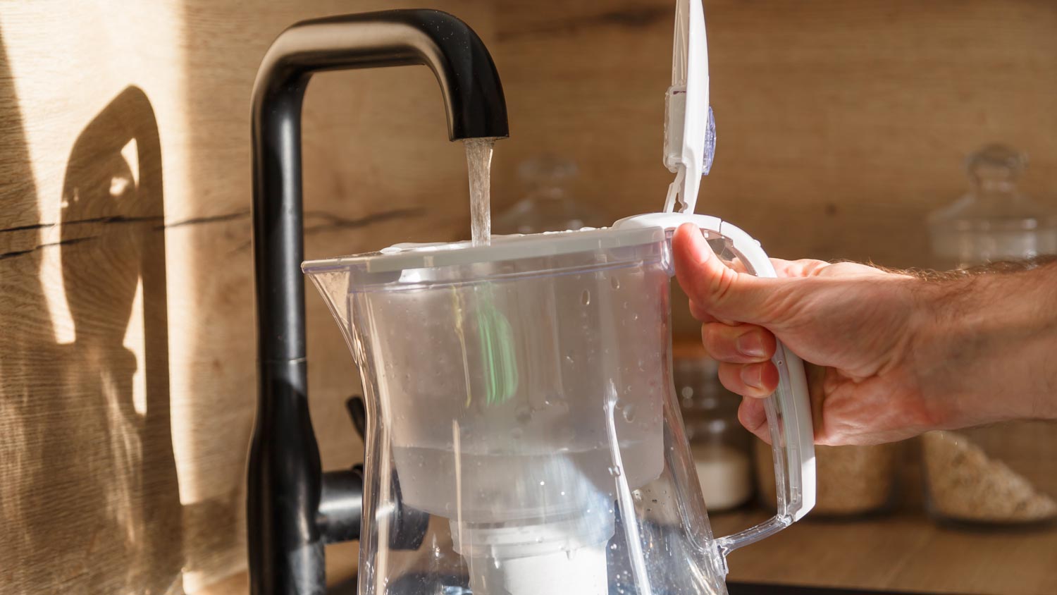 water jug in kitchen