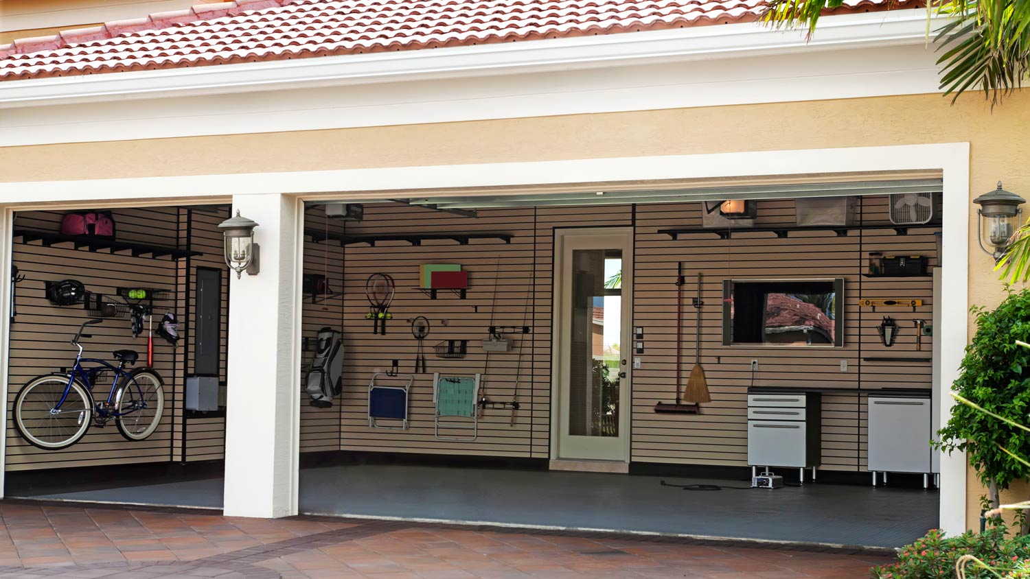 Items inside a house’s garage