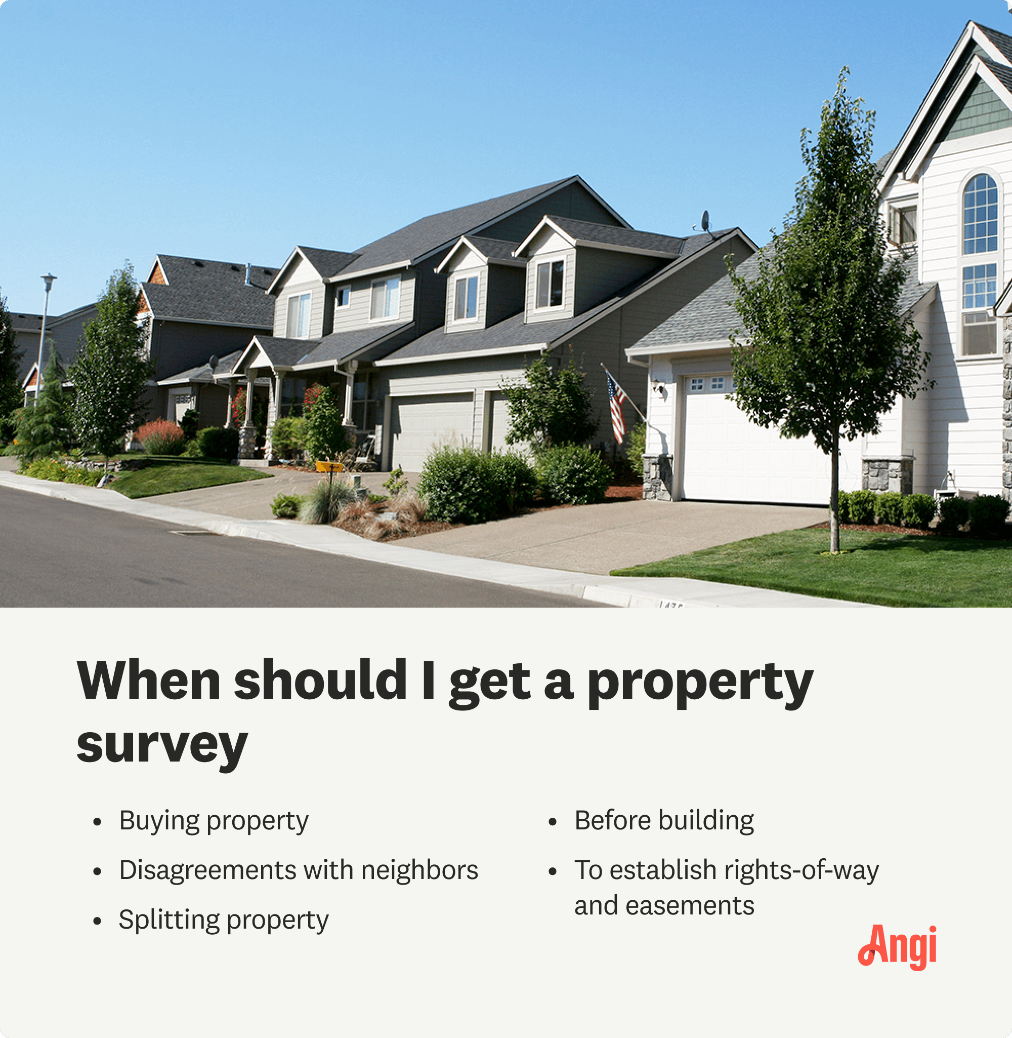 5 times you should get a property survey, including when buying property, before building, and splitting property